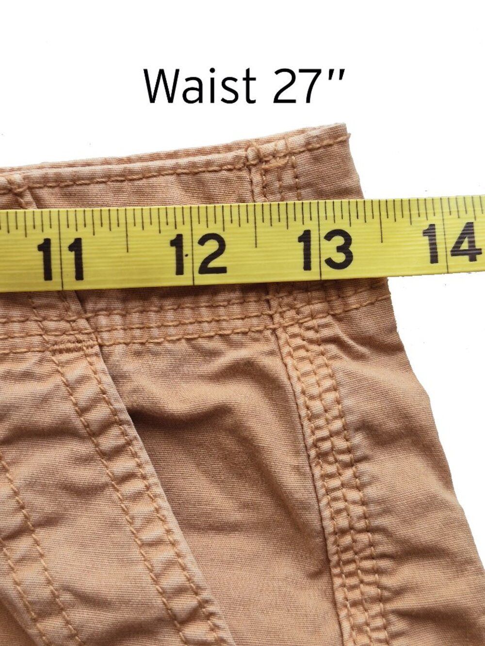 American Eagle Cargo Pants in Deep Tan Color with Ankle Ties Size 0 - Picture 10 of 16